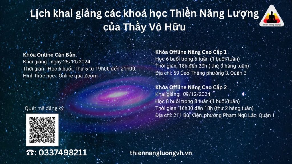 khai giang các khoa hoc thien nang luong cua thay vo huu